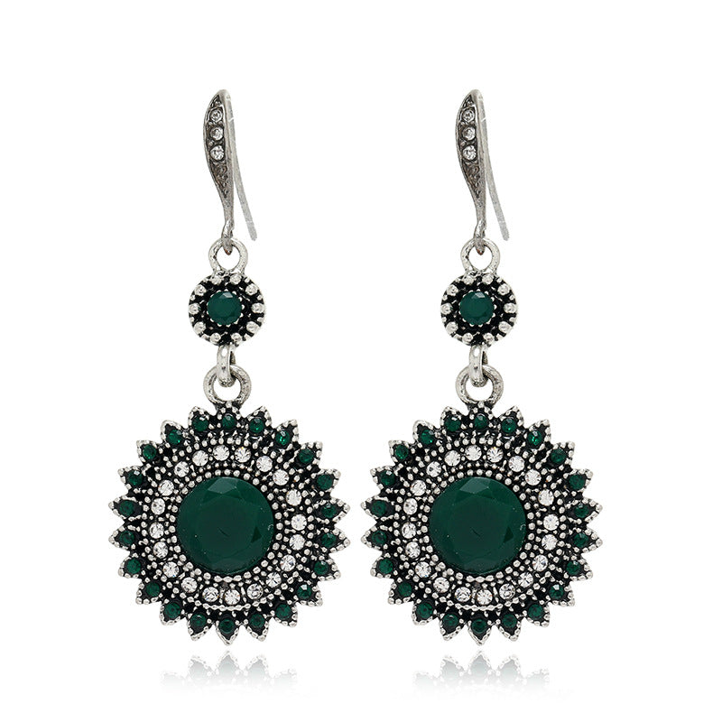 Wholesale Vintage Bohemian Sunflower Alloy Earrings